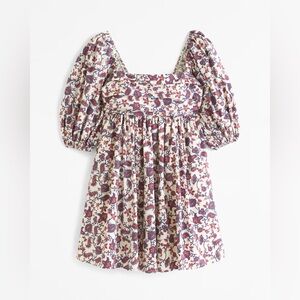 Abercrombie & Fitch Emerson Puff Sleeve Mini Dress Size M NWOT
